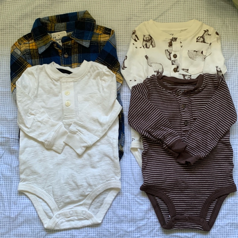 NWOT baby boy onesie lot